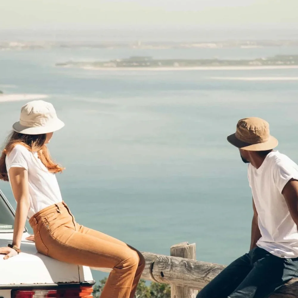 Casual Tan Bucket Hat - Women's Sun Hat